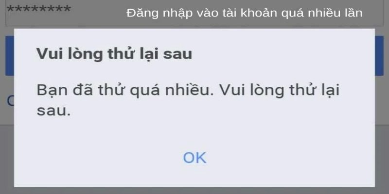 Nhập sai thông tin đăng nhập của Lixi88